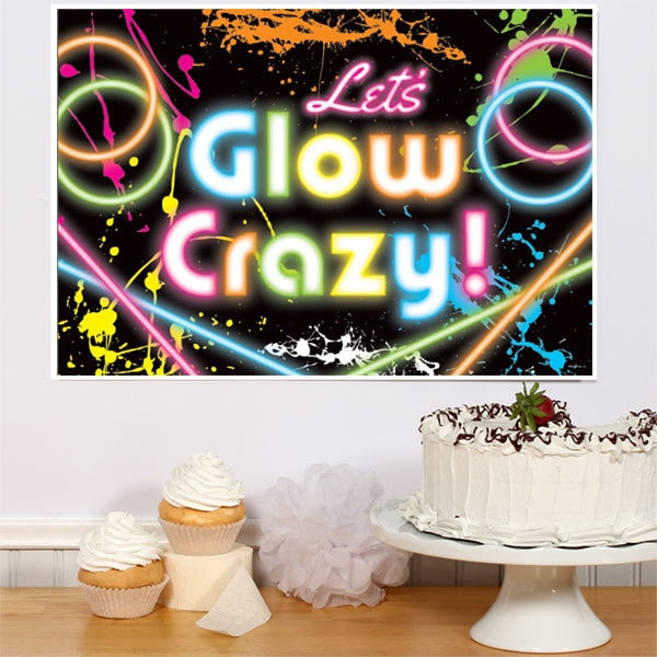 glow party cake ideas