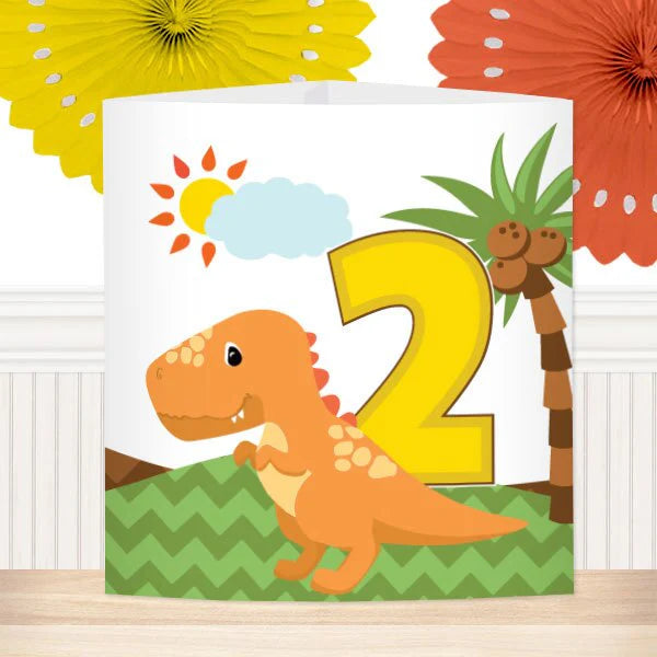 Little Dinosaur 2nd Birthday Party Decorations by Birthday Direct