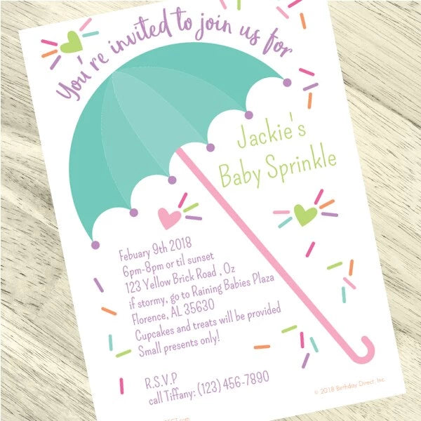 Baby Sprinkle Shower Invitation by Birthday Direct