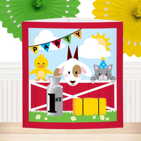 Farm Barnyard 1st Birthday Party Decorations by Birthday Direct