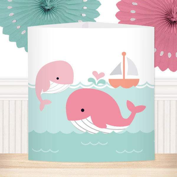 Little Whale Pink Party Centerpiece by Birthday Direct