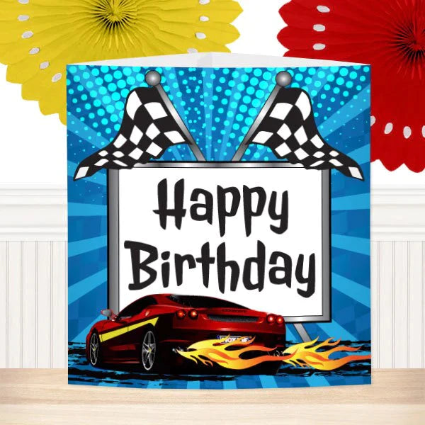 Birthday Direct's Hot Tracks Race Car Party Centerpiece