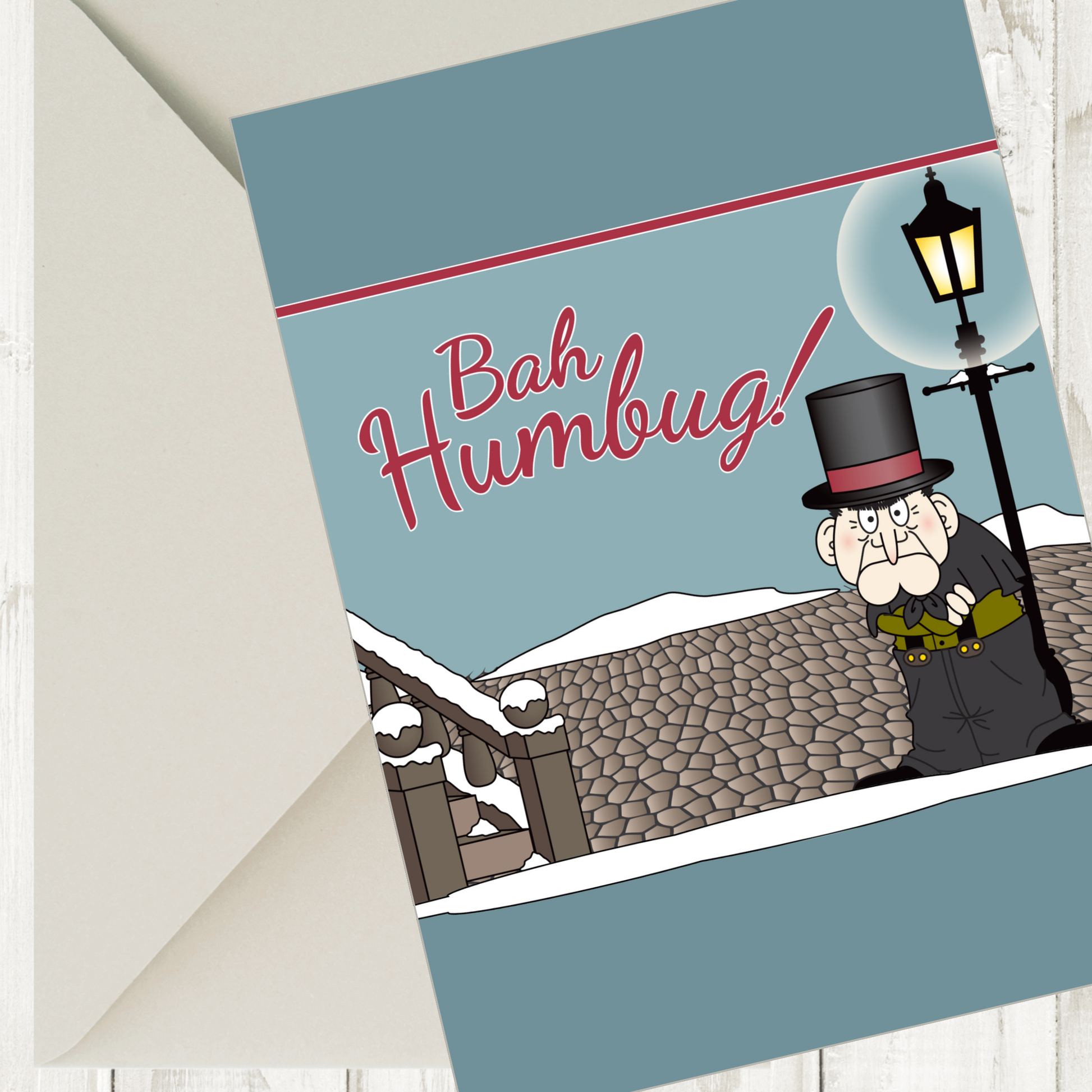 Christmas Scrooge Bah Humbug Party Invitation by Birthday Direct