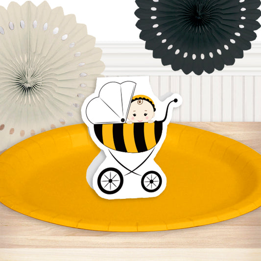 Bumble Bee Baby Shower Table Decoration, 8.5x11 Printable PDF