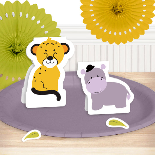 Little Cub and Hippo Party Table Decoration, 8.5x11 Printable PDF