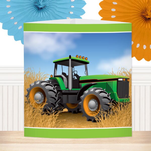 Farm Tractor Party Centerpiece, 8.5x11 Printable PDF by Birthday Direct