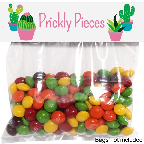 Cactus Party Treat Bag Topper, Printable Digital Download by Birthday Direct