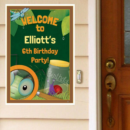 Bugs and Insects Party Door Greeter, Editable PDF Printable by Birthday Direct