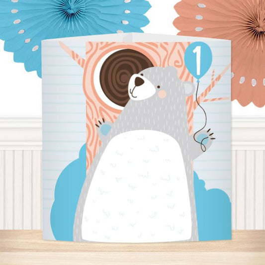 Little Bear 1st Birthday Centerpiece, 8.5x11 Printable PDF by Birthday Direct