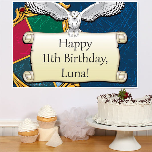 Wizard School Party Sign, Editable PDF Printable by Birthday Direct