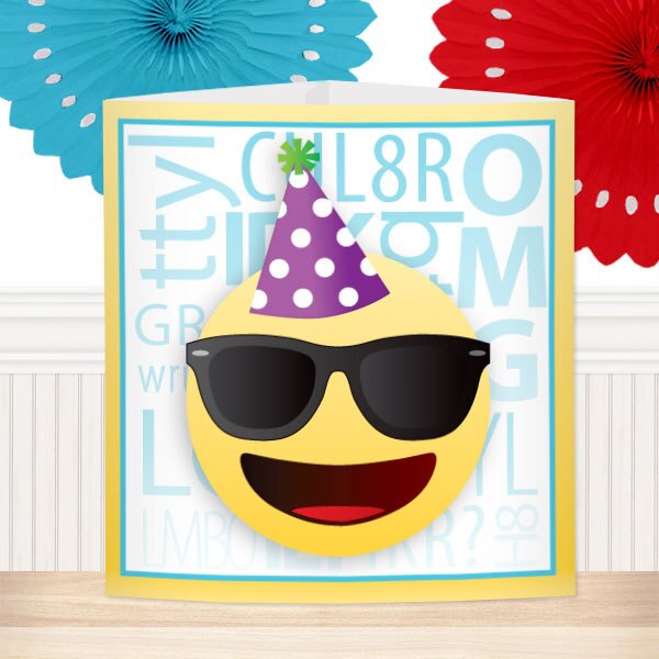 Emoji Party Centerpiece, 8.5x11 Printable PDF by Birthday Direct