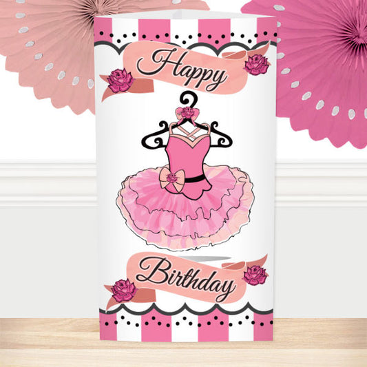 Ballerina Birthday Centerpiece PDF Printable by Birthday Direct