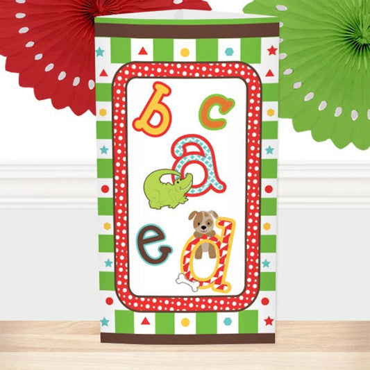 ABC Party Centerpiece PDF Printable by Birthday Direct