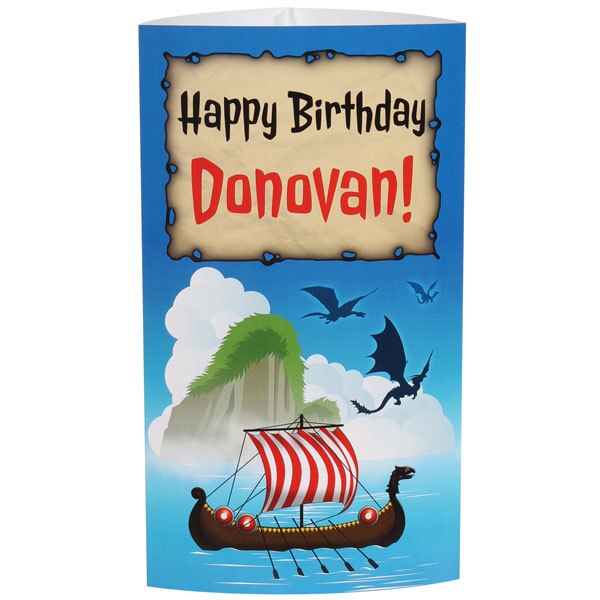 Dragon Trainer Birthday Centerpiece, 10 inch Editable PDF Printable by Birthday Direct