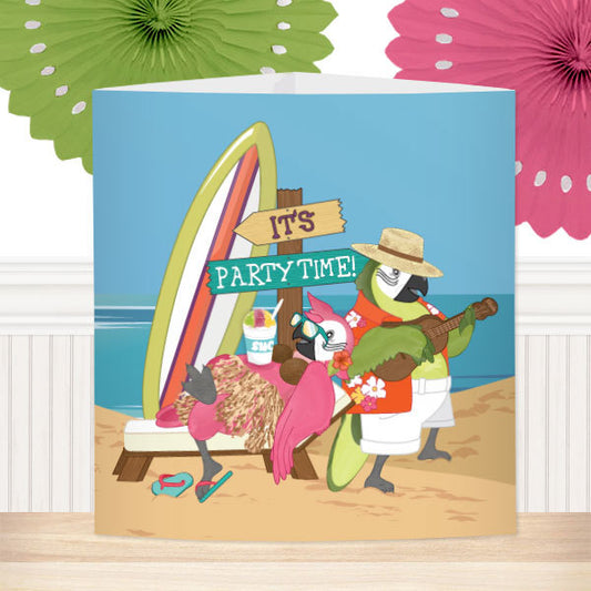 Parrot in Paradise Party Centerpiece, 8.5x11 Printable PDF by Birthday Direct