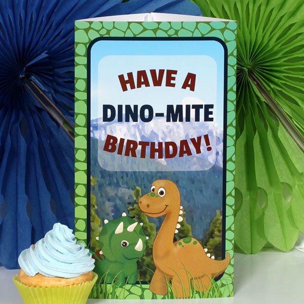 Dinosaur Friends Birthday Centerpiece PDF Printable by Birthday Direct