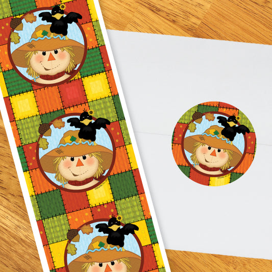 Fall Festival Party 2-in Circle, 8.5x11 Printable PDF by Birthday Direct