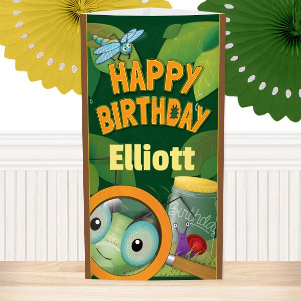 Bugs and Insects Birthday Centerpiece, 10 inch Editable PDF Printable by Birthday Direct