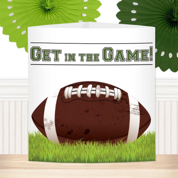 Football Party Centerpiece, Editable Canva Template by Birthday Direct