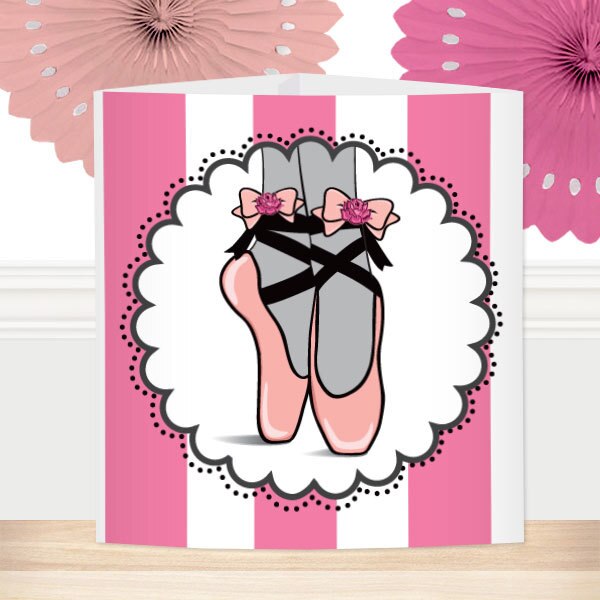 Ballerina Party Centerpiece, 8.5x11 Printable PDF by Birthday Direct