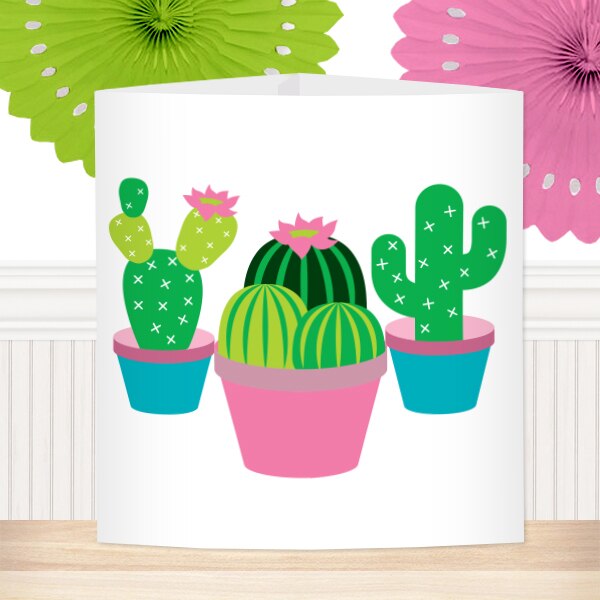 Cactus Party Centerpiece, 8.5x11 Printable PDF by Birthday Direct