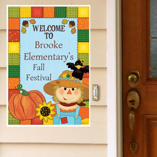 Fall Festival Party Door Greeter, Editable PDF Printable by Birthday Direct