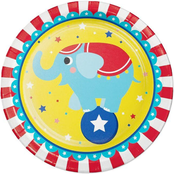 Big Top Circus Party Dinner Plates, 9 inch, 8 count – BirthdayDirect