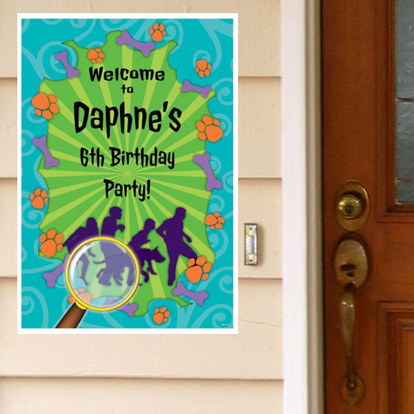 Spooky Crew Party Door Greeter, Editable PDF Printable by Birthday Direct