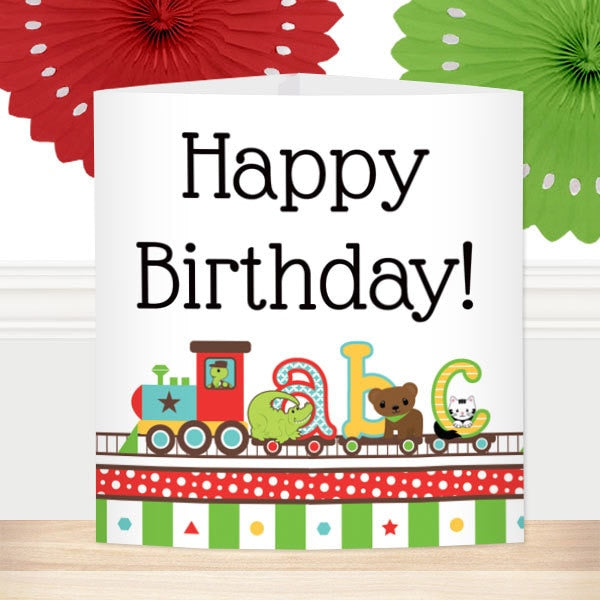 ABC Birthday Centerpiece, 8.5x11 Printable PDF by Birthday Direct