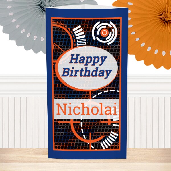 Target Blast Birthday Centerpiece, 10 inch Editable PDF Printable by Birthday Direct