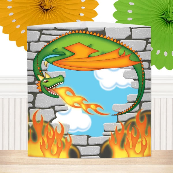 Dragon Castle Party Centerpiece, 8.5x11 Printable PDF by Birthday Direct