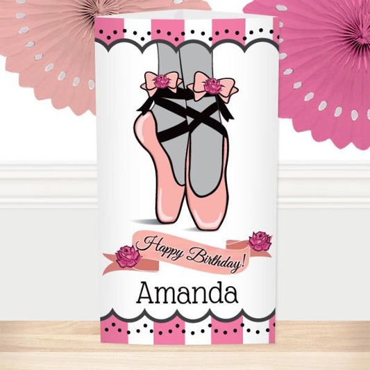 Ballerina Birthday Centerpiece, 10 inch Editable PDF Printable by Birthday Direct