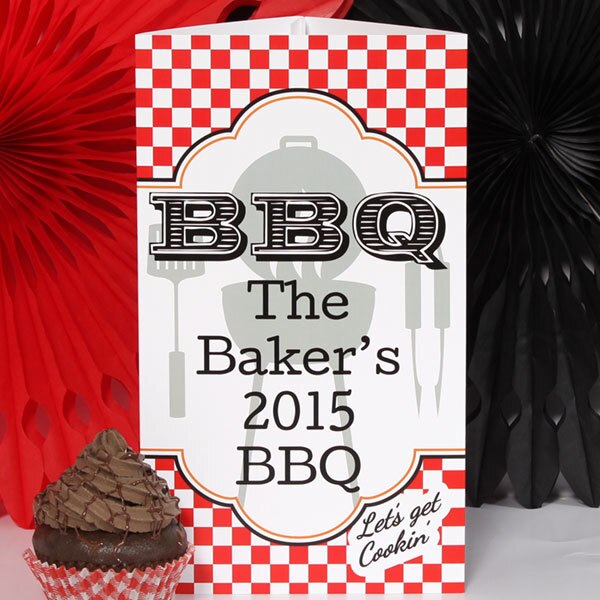 BBQ Cookout Party Centerpiece, 10 inch Editable PDF Printable by Birthday Direct