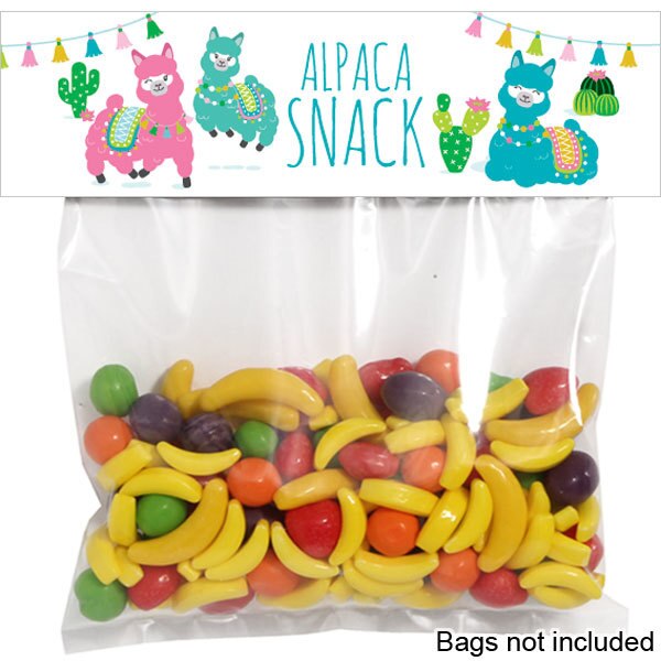 Alpaca Party Treat Bag Topper, Printable Digital Download by Birthday Direct