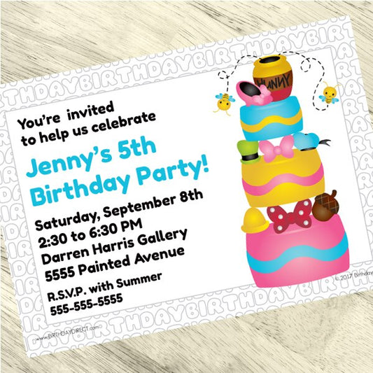 Yummy Party Invitation, 5x7-in, Editable PDF Printable by Birthday Direct