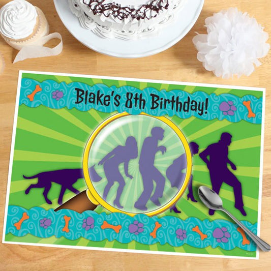 Spooky Crew Party Placemat, 8.5x11 Editable PDF Printable by Birthday Direct