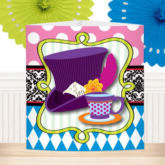 Mad Hatter Tea Party Centerpiece, 8.5x11 Printable PDF by Birthday Direct