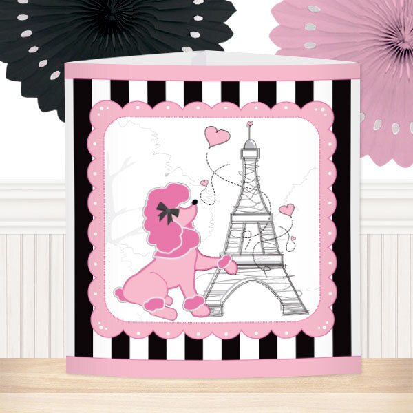 Paris Ooh La La Party Centerpiece, 8.5x11 Printable PDF by Birthday Direct