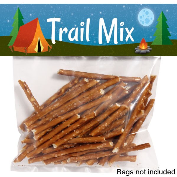 Camping Party Treat Bag Topper, Printable Digital Download by Birthday Direct