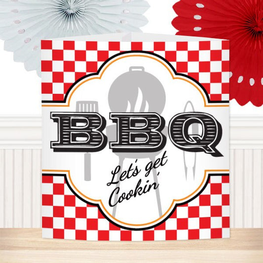 BBQ Cookout Party Centerpiece, 8.5x11 Printable PDF by Birthday Direct