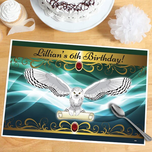 Wizard School Party Placemat, 8.5x11 Editable PDF Printable by Birthday Direct