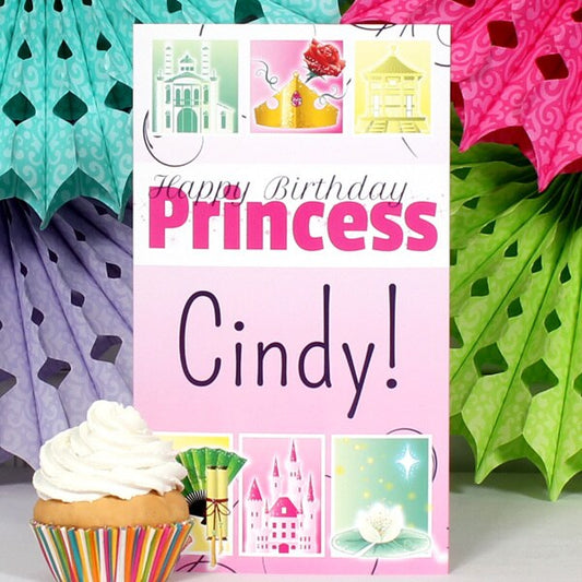 Princess Castle Birthday Centerpiece, 10 inch Editable PDF Printable by Birthday Direct