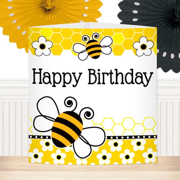 Bumble Bee Birthday Centerpiece, 8.5x11 Printable PDF by Birthday Direct