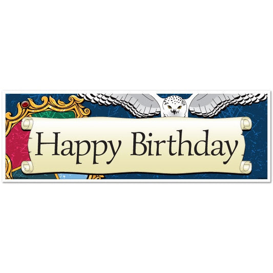 Wizard School Birthday Small Banner, 8.5x11 Printable PDF by Birthday Direct