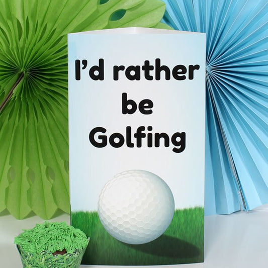 Golf Party Centerpiece, 10 inch Editable PDF Printable by Birthday Direct