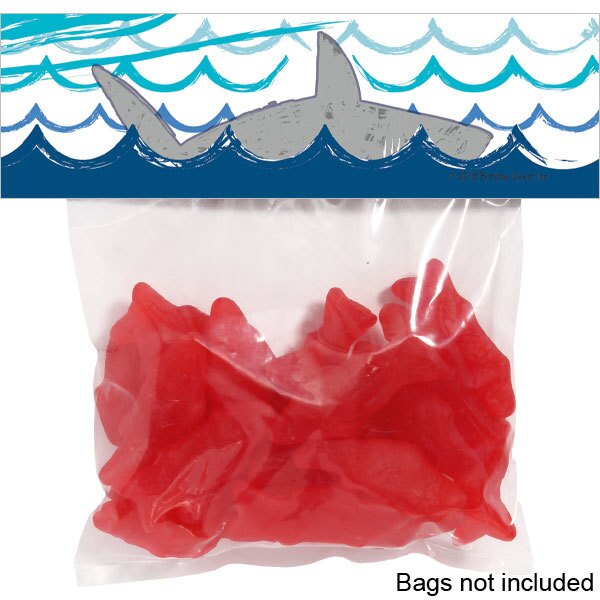 Shark Splash Party Treat Bag Topper, Editable Canva Template by Birthday Direct