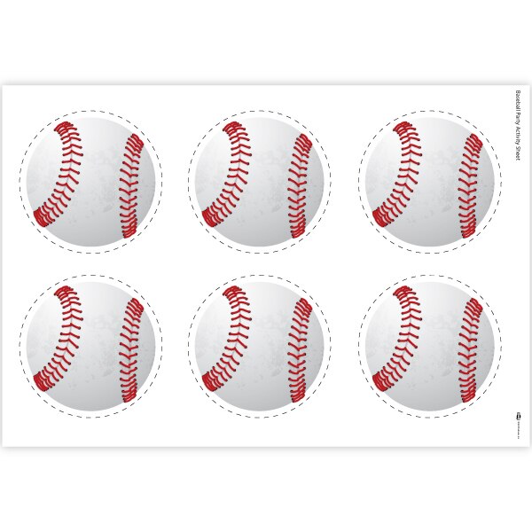 Baseball Party Decoration-Activity, 8.5x11-in Sheets, Printable PDF by Birthday Direct