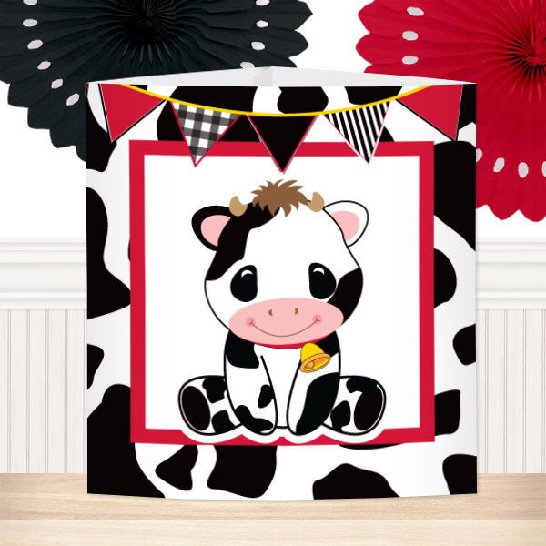 Little Cow Party Centerpiece, 8.5x11 Printable PDF by Birthday Direct