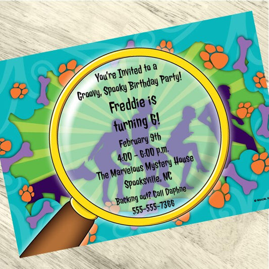 Spooky Crew Party Invitation, 5x7-in, Editable PDF Printable by Birthday Direct