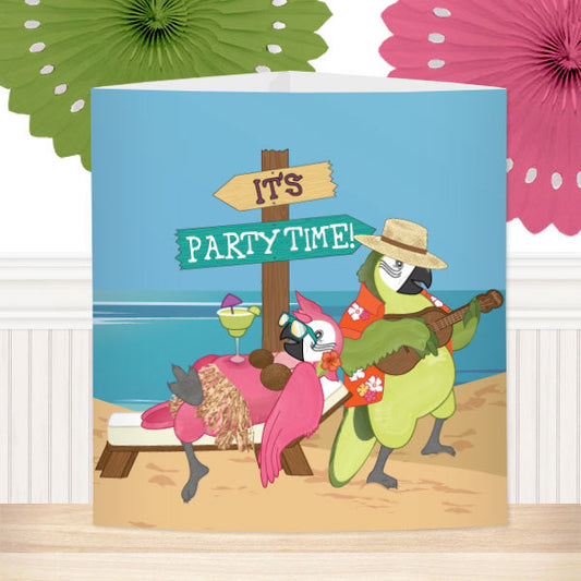 Parrot in Paradise Party Centerpiece, 8.5x11 Printable PDF by Birthday Direct